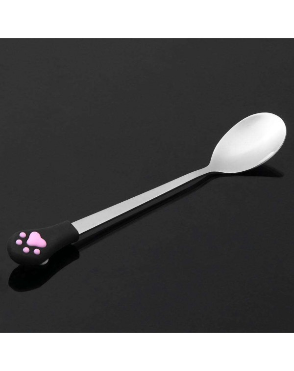 Stainless Steel Spoon with Long Handle Coffee Milk Scoops Tableware Tool