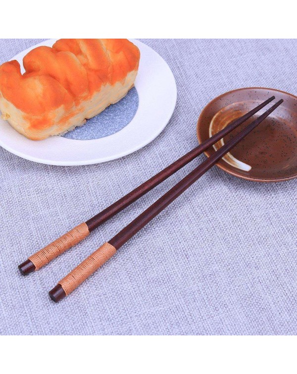 Natural Wood Chopsticks 23.5cm Student Retro Kitchen Food Tableware