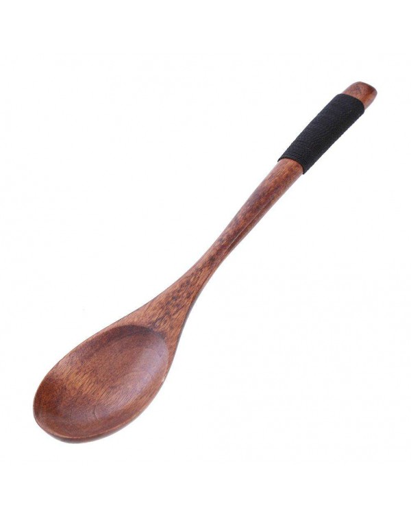 1pc Wooden Spoon Soup Rice Ladle Classic Long Handle Tableware