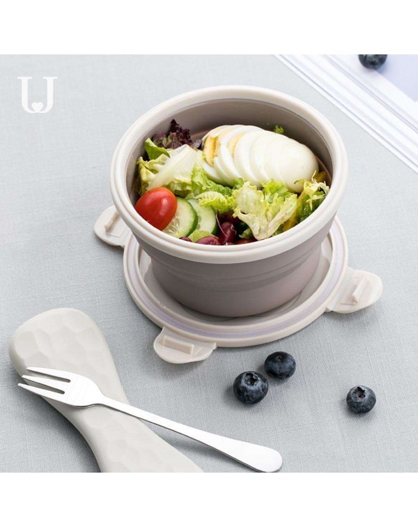 Collapsible Food Storage Container Microwave Oven Bowl Folding Bento Box