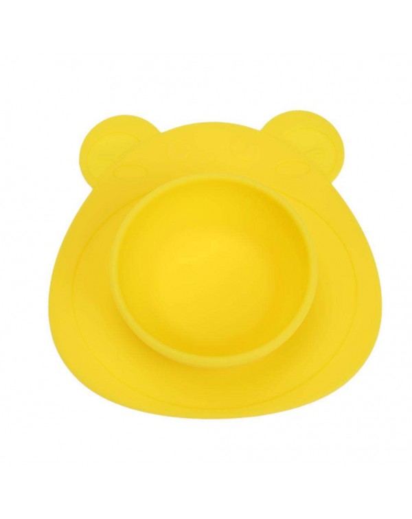 Anti Slip Silicone Bowl Plate Dish Children Tableware with Placemat
