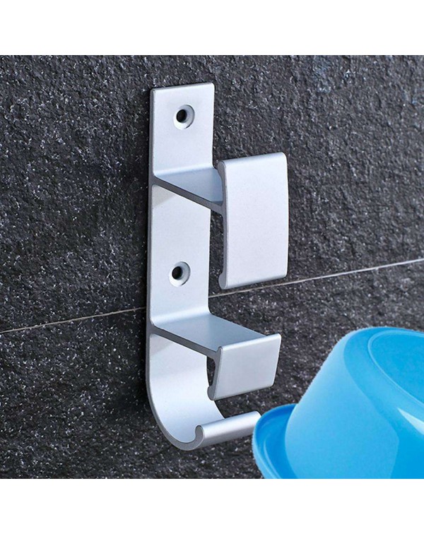 2 Layers Nail Free Powerful Suction Basin Storage Hook Bathroom Wall Hanger