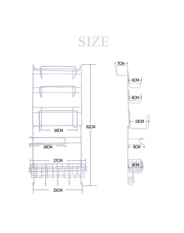 Multi-function Fridge Wall Hanging Storage Rack Sidewall Multi-layer Shelf