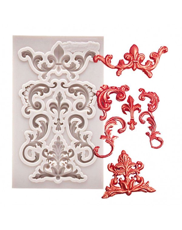 European Embossing Lace Silicone Candy F...