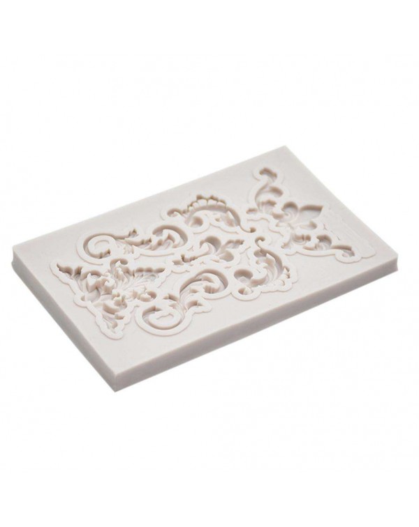 European Embossing Lace Silicone Candy Fondant Chocolate Cake Mold DIY Tool