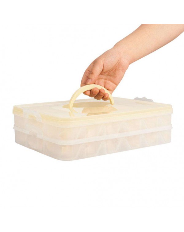 1pc Four-Layer Dumpling Box Holder PP Dumpling Fresh-keeping Box Home Tools
