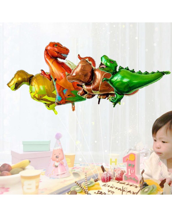 4pcs Cartoon Dinosaur Large Foil Air Balloons Birthday Kids Holiday Decor