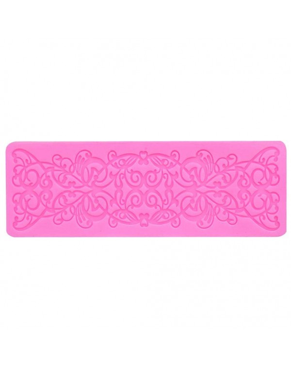 Flower Pattern Lace Silicone Mold Chocol...