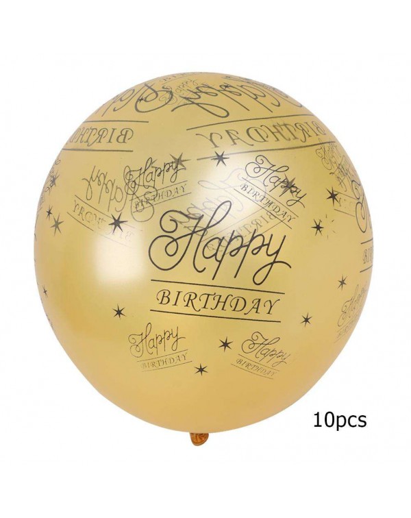 10pcs Rubber Latex Balloons Happy Birthday Party Decoration Party Supplies