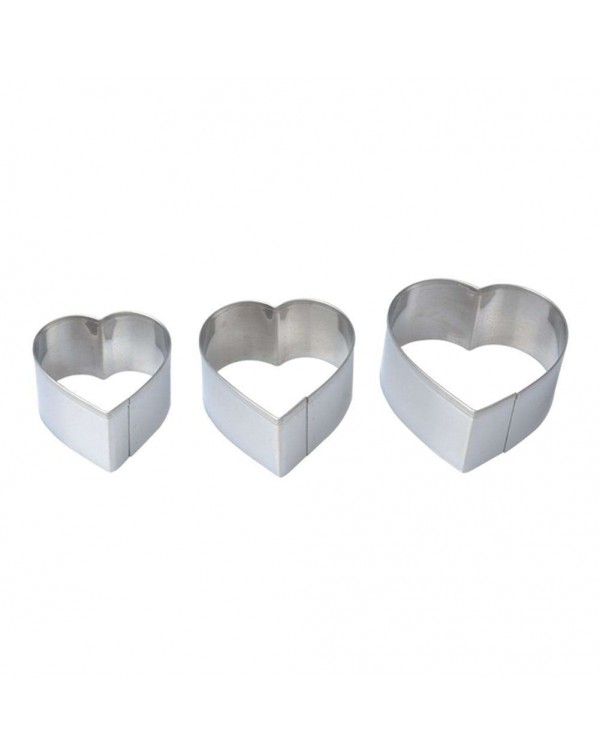 6pcs Cake Cutting Mold Set Heart Shaped Biscuit Mold Kitchen Baking Tools