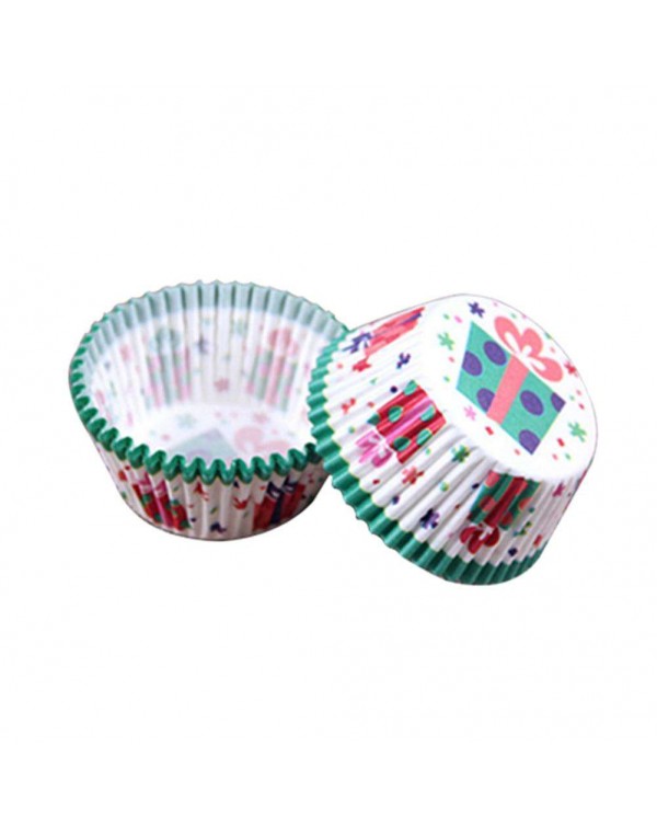 100pcs Printed Muffins Cake Paper Cups Cases Cupcake Wrappers