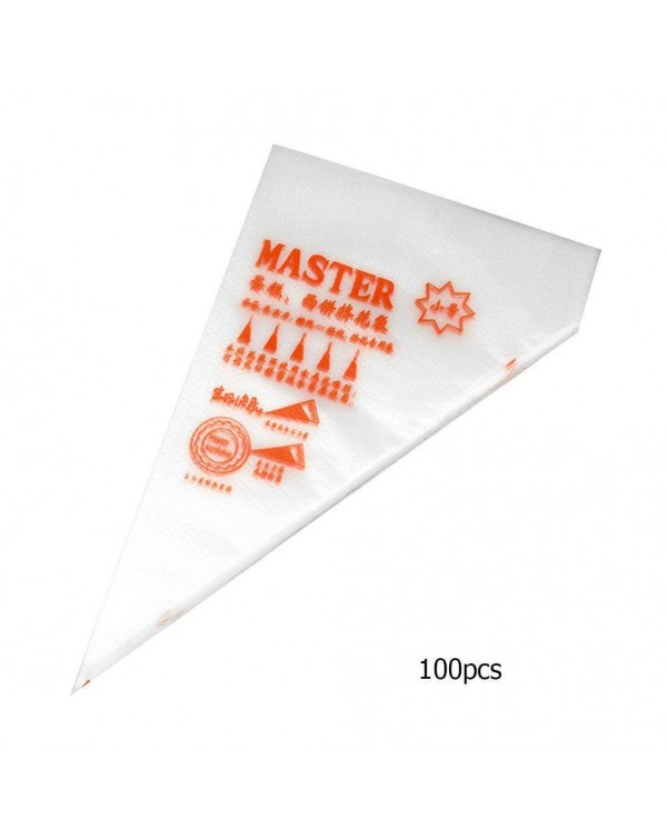 100pcs/Lot Disposable Icing Cake Piping Bags DIY Bake Cream Pastry Tip Bag