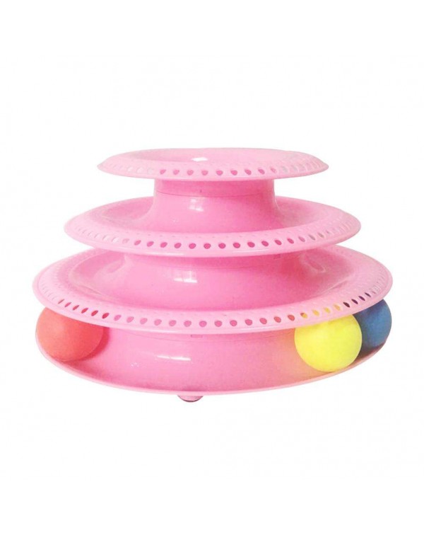 Funny Pet Toys Cat Crazy Ball Disk Interactive Amusement Plate Turntable