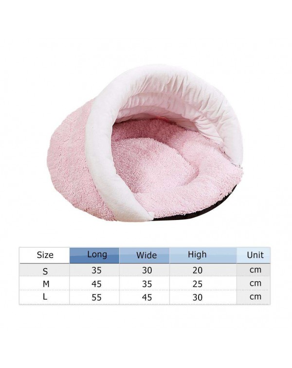 Warm Soft Plush Cats Dogs Cave Kennel House Pets Bed Cushion Cage