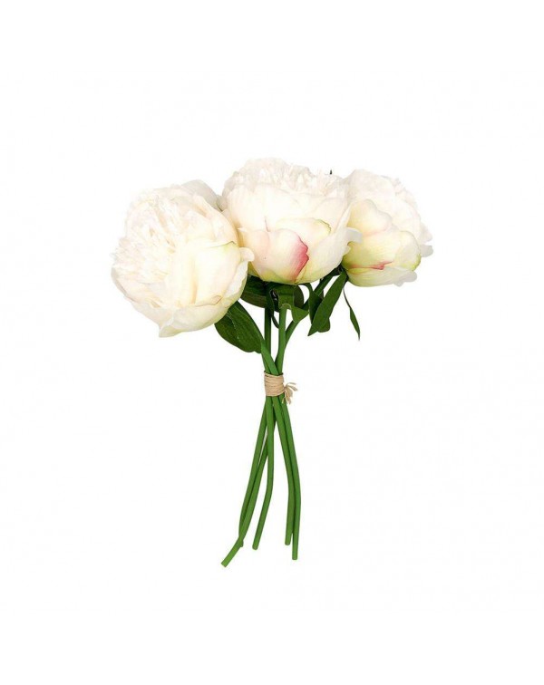 Artificial Silk Flowers Peony Small Bouquet Simulation Fake Flower Floral