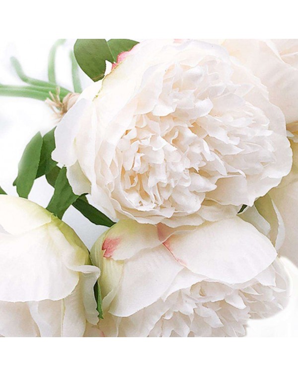 Artificial Silk Flowers Peony Small Bouquet Simulation Fake Flower Floral