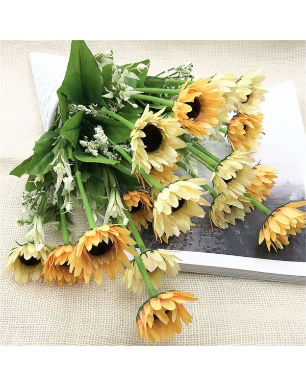 Artificial Silk Flowers Small Bouquet Simulation Fake Flower Wedding Decor