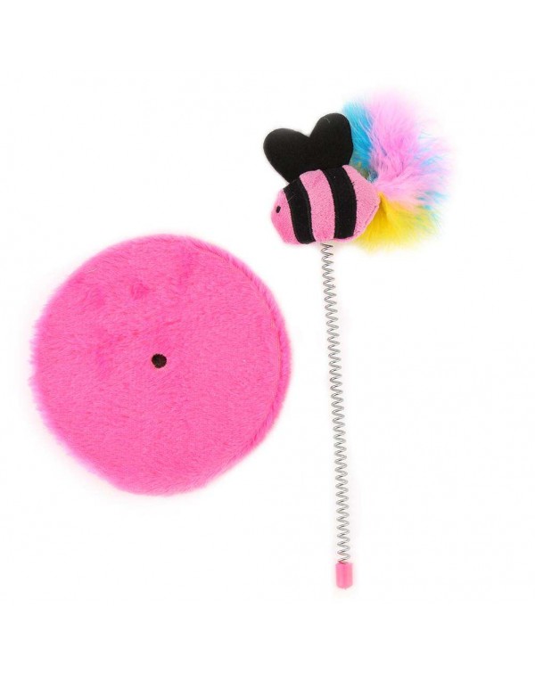 Cat Toys Spring Rod Amusement Multifunction Play Activity Pet Funny Toys